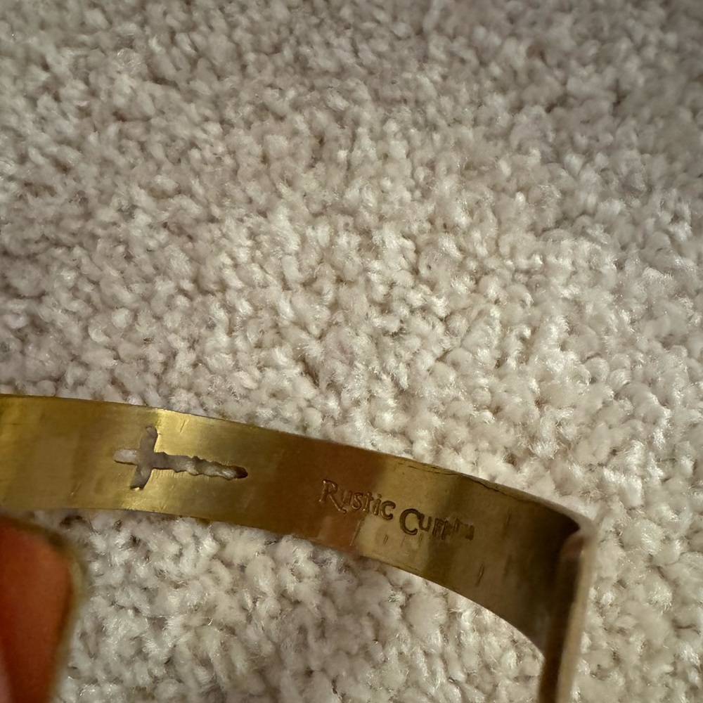 Rustic Cuff Cross Bracelet